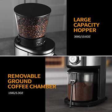 SHARDOR Conical Burr Coffee Grinder Electric 2.0, Adjustable Coffee Bean  Grinder with 35 Precise Grind Setting for 2-12 Cup, Black