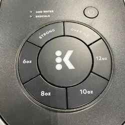 keurig k supreme control panel