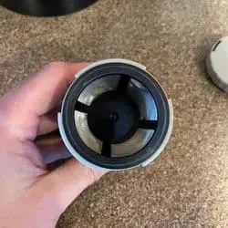 Remove the lid of your reusable k-cup